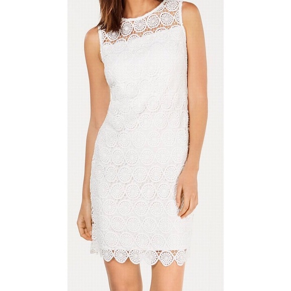 Jessica Howard Dresses & Skirts - Jessica Howard Lace Layered-Hem Shift Dress